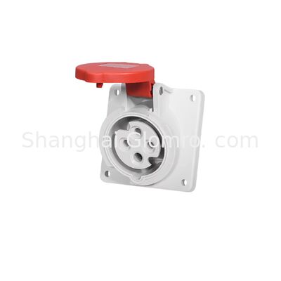 IP44 Waterproof Industrial Concealed Angled Socket 16A 200-250V 32A 380-415V