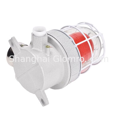 120db Visual Audible Alarm Siren / Explosion-Proof Light & Sound Alarm with Cover IP66 Explosion Proof LED Strobe Warning Lights Aluminum Alloy