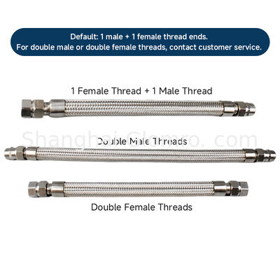 304 Stainless Steel Explosion Flexible Conduit DN15 IP66 Wf1 Exd II GB Bendable Pipe for Chemical Plant Cable Protection
