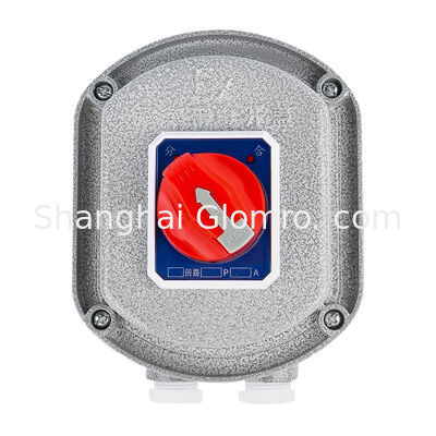 3 Pole Round Explosion Proof Circuit Breaker 10A-63A Three Phase Circuit Breaker IP65 Waterproof Aluminum Flameproof Control Switch for Flammable Dust Workshop
