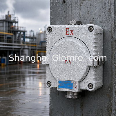 Hazardous Area Explosion Proof Socket Die Cast Aluminum 16A 3 Pin Wall Socket With Cable Gland