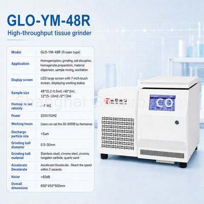 Laboratory High Throughput Tissue Grinder Homogenizer for Bone Hair Herb Soil Sample Crushing Homogenizing Processing
