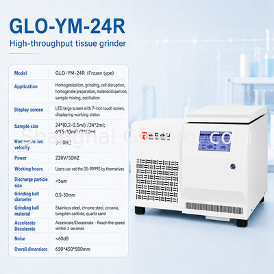 Laboratory High Throughput Tissue Grinder Homogenizer for Bone Hair Herb Soil Sample Crushing Homogenizing Processing