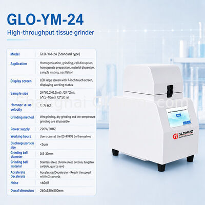 High Throughput Tissue Grinding Machine Vertical Vibration Bead Mill Homogenizer for Laboratory Biological Sample Cell Lysis