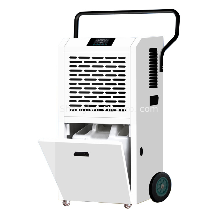 60L industrial dehumidifier(with Handles), rapid dehumidification in 10 minutes
