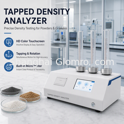 Multi-station Tapped Density Analyzer High Repeatability Powder Physical Properties Tester untuk laboratorium QC